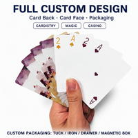 Cartes à Jouer Personnalisées 310gsm en Papier Noir Imprimé sur Mesure pour Poker, Cardistry, Magie, et Decks de Casino avec Emballage Personnalisé