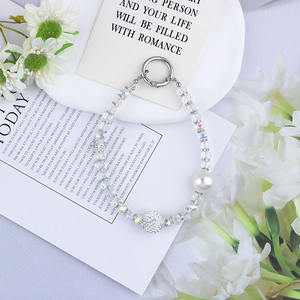 Chaîne de téléphone cloutée de diamants Style court lanière mobile étincelante strass nouveau sac à billes de diamant complet pour femmes pièces accessoires - Product Image 6