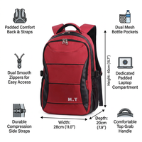 Sac à dos BEARKY à rayures violettes, résistant à l'eau, pour l'école, les voyages, l'ordinateur portable, sac à dos multi-compartiments, sac à dos décontracté pour femmes