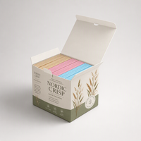 Boîte en papier personnalisée pour snacks, vente en gros, pliable, pour thé, café, emballage cadeau, fabricant OEM avec logo, recyclable