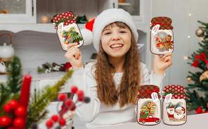 Cartoline di Natale Creative dirette in fabbrica per bambini carte fatte a mano fai da te per lo scambio di vacanze per regali di festa - Product Image 6