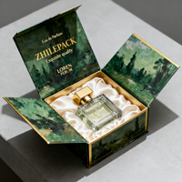 Boîte à parfum rigide magnétique de luxe de petite taille avec matériaux recyclés, emballage de style vin, boîte cadeau écologique