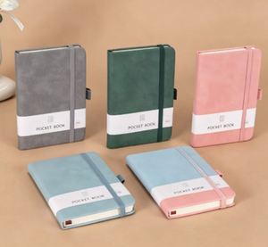 Carnet en cuir PU A5, carnet à couverture rigide B5 personnalisé avec bande élastique - Product Image 4
