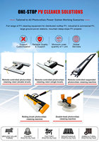 Nettoyeur photovoltaïque à double brosse SUJIN S-120, batterie lithium/alimentation secteur, commande à distance, inclinaison 20°, dégagement d'obstacles 65 cm, 4