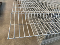 Clôture de sécurité Clearvu 358 de qualité carcérale, panneau de clôture en treillis soudé galvanisé anti-escalade, fourni par le fabricant