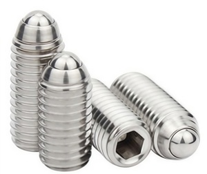 สกรูลูกปืนสปริงหัวหกเหลี่ยมสแตนเลส 304/316 สำหรับยึดกระจก ขนาด M3 M4 M5 M6 - Product Image 1