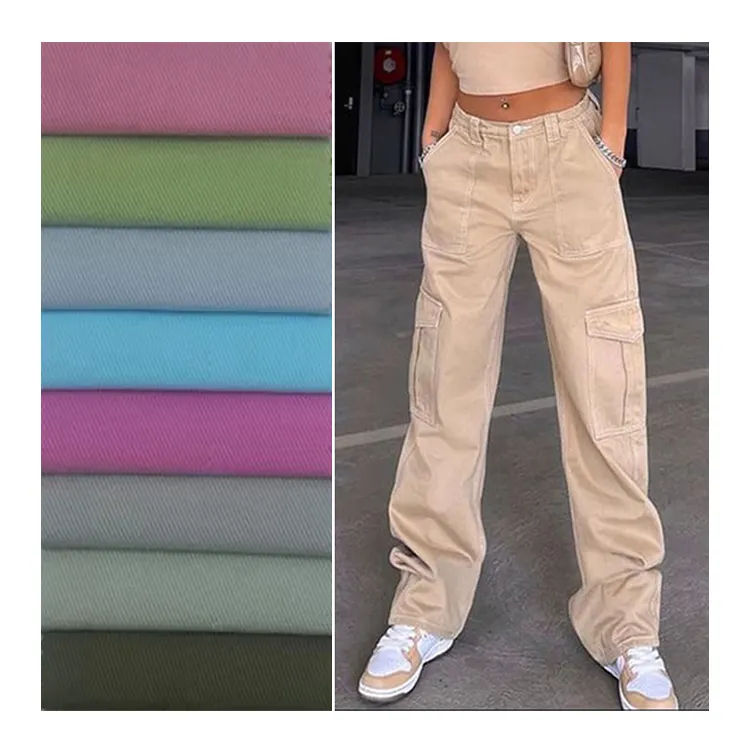 Trung Quốc Vải dệt các nhà sản xuất bán buôn Twill 100% cotton 315gsm Áo gió vải quần cho giày dép và mũ