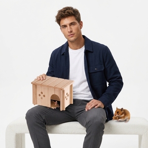 <span class=keywords><strong>Ferplast</strong></span> - Niche murale en bois pour hamsters, gerbilles, souris - Fenêtre carrée en bois avec ventilation - Montage sans outils - Product Image 5