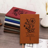 Couverture de carnet classique personnalisée gravée au laser, agenda personnalisé, fournitures de bureau, journal en similicuir gravable au laser