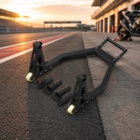 Support de réparation et d'entretien universel réglable pour moto, avec support de bobine, cric, support de bras oscillant, support de roue arrière et support de paddock