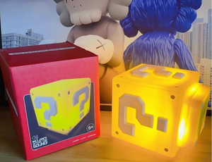 Lampe cube <span class=keywords><strong>Question</strong></span> Mark 3000K blanc chaud, alimentée par batterie, veilleuse d'ambiance de bureau, lampe décorative de chevet - Product Image 4