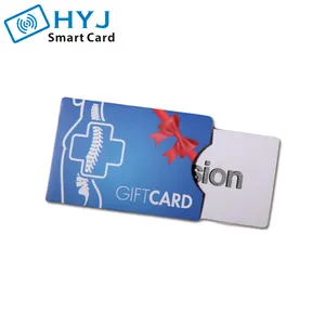 De color CMYK impresión de plástico brillante tarjeta de regalo con la tarjeta de papel/titular