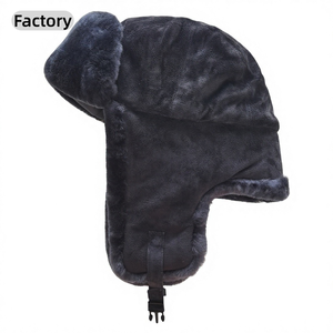 Sombrero Ruso Soviético de Piel de Oveja, <span class=keywords><strong>Ushanka</strong></span>, para Hombre, para Clima Frío de Invierno, Venta al Por Mayor Directo de Fábrica - Product Image 1