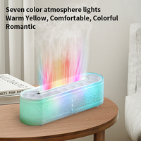 Diffuseur d'arômes à flamme colorée 260 ml, machine de pulvérisation d'encens automatique, humidificateur de bureau à forte brume pour la maison