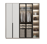 Armoire personnalisée pour toute la maison tatami simple moderne ensemble maison chambre à coucher en bois massif boîte haute rangement lit lumière meubles de luxe
