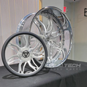 Jantes forgées XL Direct Factory 5x115 5x127 6x139.7 Deep Dish 22 24 pouces à grand rebord chromées brossées pour Chevy Oldsmobile - Product Image 6