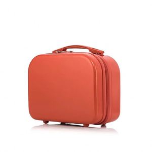 BSCI Factory Portable Makeup Bag 4-inch Hand Luggage Solid Color Makeup Case Storage <b>Box</b> - Product Image 5