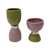Pot à plantes succulentes en céramique en forme de hibou miniature, carré, pour la maison, le bureau, le jardin, écologique, durable