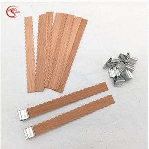 Di alta qualità a doppio strato di legno a Base di stoppino cera di soia eco-friendly senza fumo candela fabbrica accessori per fragranze - Product Image 5