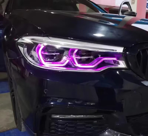 Modulo LED DRL RGB SJC per BMW Serie 5 F90 G30 2017-2020, Fari Multicolore, Accessori Auto Giallo Rosso Verde Blu Ambra - Product Image 2