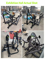Máquina de remo sentado con carga de placas HY-Factory para gimnasio comercial, máquina de remo isolateral Prime con múltiples asas y acero de 3 mm de grosor