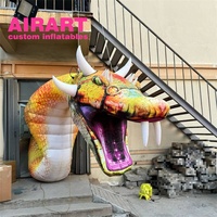 Décoration suspendue pour scène, serpent gonflable réaliste à vendre