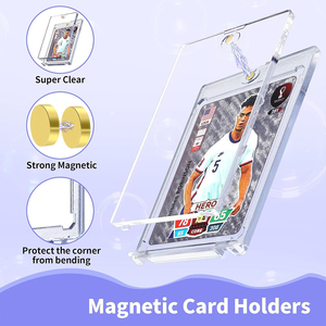 Sỉ 35pt Hộp đựng thẻ từ One-Touch chống tia UV 100% dành cho thẻ thể thao, bóng chày, thẻ PTCG, làm bằng nhựa bền, có thể đựng hộ chiếu - Product Image 4