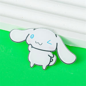 Broche lindo de dibujos animados, insignias de solapa, Impresión de etiquetas, insignia de acrílico de plástico, personalizado, cualquier forma, encanto colorido - Product Image 4