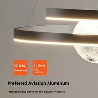 Lustre LED Minimaliste Moderne Style Wabi-Sabi pour Salle à Manger, Chambre, Art Scandinave, Petit Luminaire Suspendu pour Bar, Planète