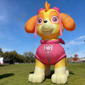 Zhenmei Personnages de dessins animés gonflables géants personnalisés pour la publicité, équipe de chiens Chase et <span class=keywords><strong>Skye</strong></span>, pour la décoration d'événements - Product Image 4