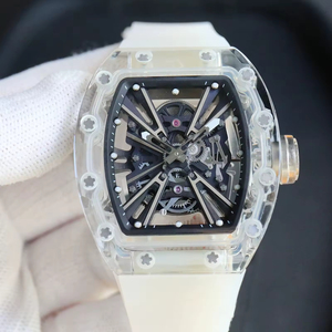 2026 Hot Selling Men's 12-01 <b>Automatic</b> <b>Chronograph</b> Skeleton Watch Transparent Sapphire Crystal 55H Power Reserve Luxury Wrist - Product Image 2