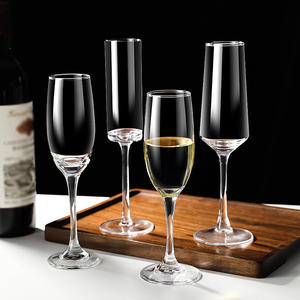 Фабричные оптовые Современные роскошные прозрачные бокалы для шампанского ручной работы для свадебного винного загородного бара - Product Image 3