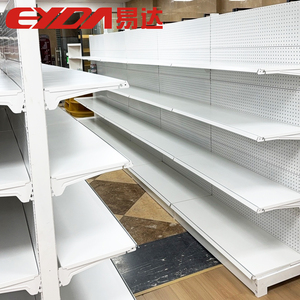 Eyda OEM Nhiệm Vụ Ánh Sáng Hai Mặt Bán Lẻ Hiển Thị Đứng Kệ Kim Loại Hiện Đại Thép Gondola Kệ Sàn Kệ Cửa Hàng - Product Image 4