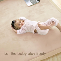 Tapis de jeu pour bébé et tout-petit, personnalisé, écologique, antidérapant, imperméable, épais, en flanelle, pour salon et salle de jeux