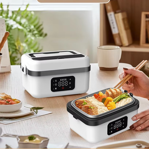 Kabellose Elektrische Lunchbox mit Abnehmbarer <span class=keywords><strong>PEX</strong></span>-Schüssel, Trockenkochen ohne Wasser, Kompakt, Große Kapazität für Baby, Schüler, Arbeit - Product Image 1