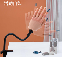 Main d'entraînement réaliste en silicone pour la pratique du maquillage et de la manucure 2024