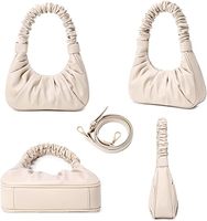 Moda mujer Hobo bolso de cuero vegano señoras hombro Vintage bolso femenino Mini Dumpling bolsos de diseñador