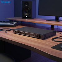 Thinuna NP-VC24 Pro Audio Matrix 2-In 4-Out Pengontrol Volume Digital Prosesor 4-Core Exynos8890 untuk Integrasi AV Komersial