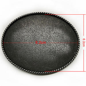 Fivela de cinto em branco oval estilo velho, para personalização personalizada, fivela em branco faça você mesmo - Product Image 2