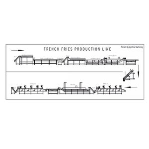 Ligne de production industrielle de frites/Ligne de production d'aliments frits/Ligne de production de frites - Product Image 1