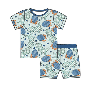 Bộ áo liền quần có dây kéo hai chiều in hình động vật bằng tre/Spandex dễ thương dành cho trẻ sơ sinh và trẻ mới biết đi từ 3-6 & 6-9 tháng tuổi - Product Image 5