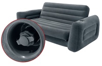Sofá Cama Inflable de PVC Intex 66652, Sofá Cama Doble Plegable 2 en 1