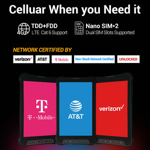 Reliable <b>8</b> <b>Inch</b> Rugged Octa Core <b>Android</b> 13 Industrial <b>Tablet</b> GPS Navigation System NFC 600 Nits Carriers Certified Low Price - Product Image 4