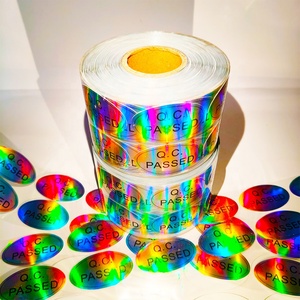 สติกเกอร์โฮโลแกรมสีเงินแบบกำหนดเอง ผ่านการตรวจสอบคุณภาพ สำหรับการตรวจสอบคุณภาพ<span class=keywords><strong>สินค้า</strong></span>คงคลังในคลัง<span class=keywords><strong>สินค้า</strong></span> - Product Image 2