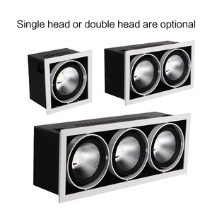 Duy Nhất Đôi Ba Người Đứng Đầu Chống Lóa Nhôm Trong Nhà Dự Án 12W 18W COB Spotlight Lõm Núi <span class=keywords><strong>Osram</strong></span> <span class=keywords><strong>LED</strong></span> <span class=keywords><strong>Downlight</strong></span> - Product Image 2