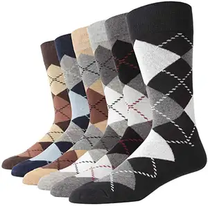 Knit Fashion Estilo Británico Diamante Hombres 3 Pack Carlyle <span class=keywords><strong>Soc</strong></span> Crew Argyle Socs - Product Image 1