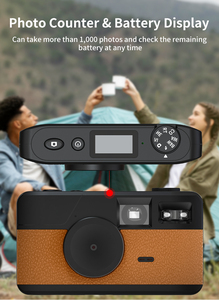 Fotocamera Digitale Retrò Stile Cinematografico 8MP, Mirrorless Leggera Vintage Senza Schermo con Acquisizione Video per Viaggi e Principianti - Product Image 5