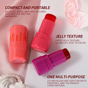 Chất Lượng Cao Sữa Mỹ Phẩm New Jelly <span class=keywords><strong>Blush</strong></span> Lip Tint Stick 2-Trong-1 Cho Môi Và Má Tuyệt Đường Viền Làm Nổi Bật Vẻ Đẹp Blusher - Product Image 4