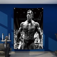 Bannière d'exercice de fitness pour salle de sport, art mural, décoration intérieure, bannière personnalisée de musculation, sport, motivation, entraînement, muscle, drapeaux de 3x5 pieds