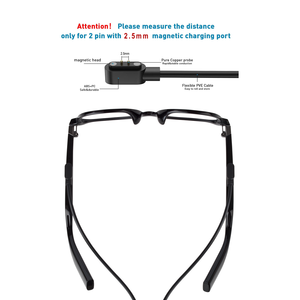 Câble de charge magnétique 2-en-1 pour lunettes connectées Pogo et montres intelligentes, 60 cm, 2 broches 2,5 mm, pour appareils intelligents - Vente en gros - Product Image 2